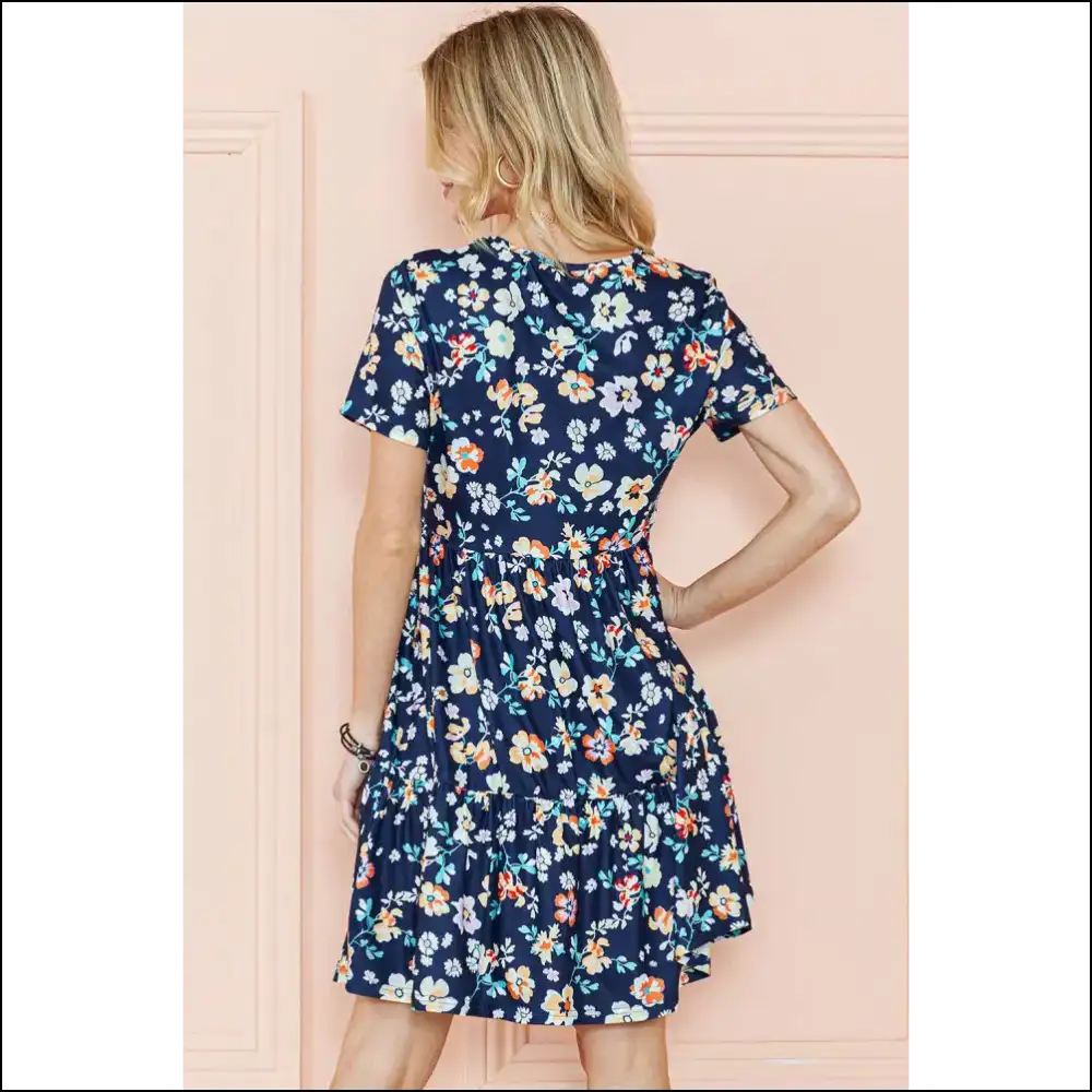 Blue Boho Floral Dress: from ?Meh’ to ?Marry Me?’! 💙🌼 - Short Dresses on Sale Worldwide Shipping