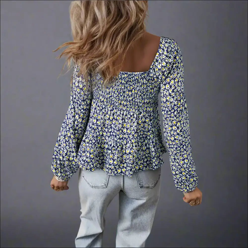 Blue Boho Floral: so Fab It’s Practically Illegal 💙 Needful Things - Blouses on Sale Worldwide Shipping