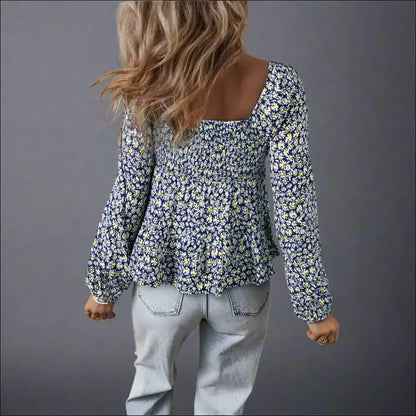 Blue Boho Floral: so Fab It’s Practically Illegal 💙 Needful Things - Blouses on Sale Worldwide Shipping