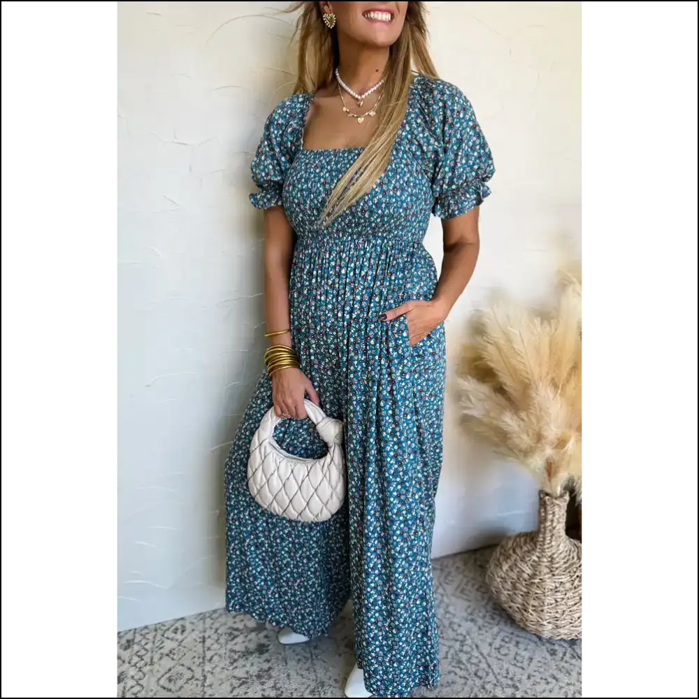 Blue Vintage Boho Jumpsuit: One-piece Wonder (Comfy!) 💙🌼 Needful Things - s - Jumpsuits & Rompers on Sale Worldwide Shipping
