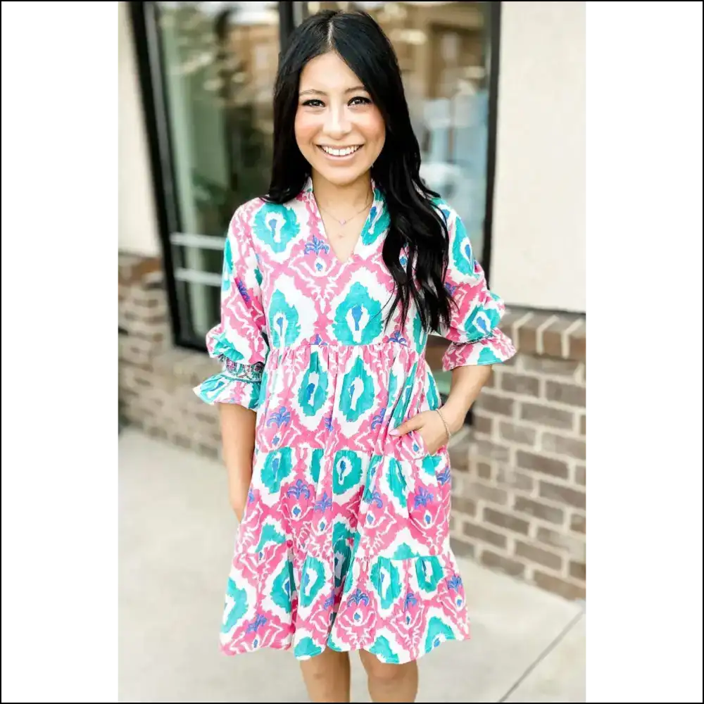 Boho Abstract Dress: Ditch Pants Embrace Vibrant 😜 Needful Things - Short Dresses on Sale Worldwide Shipping