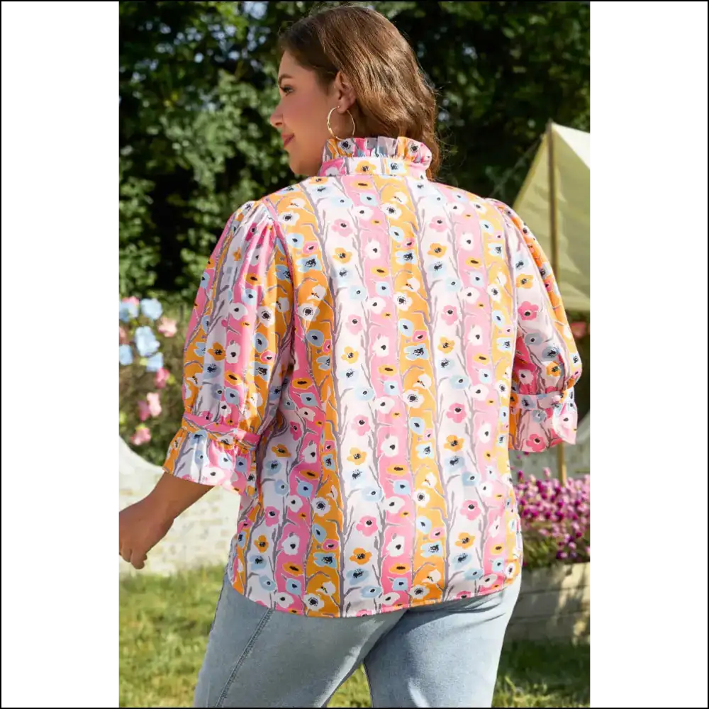 Boho Blouse: Finally Floral Print that Fits! Needful Things. 💀 - Plus Size Tops on Sale Worldwide Shipping