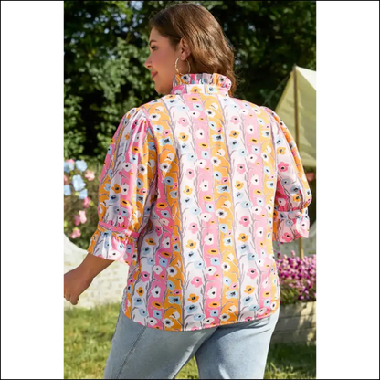 Boho Blouse: Finally Floral Print that Fits! Needful Things. 💀 - Plus Size Tops on Sale Worldwide Shipping
