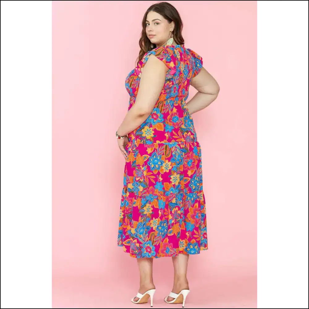 Boho Chic Red Floral Maxi Dress: I’m Fabulous Okay? 💃 Needful Things - Plus Size Dresses on Sale Worldwide Shipping