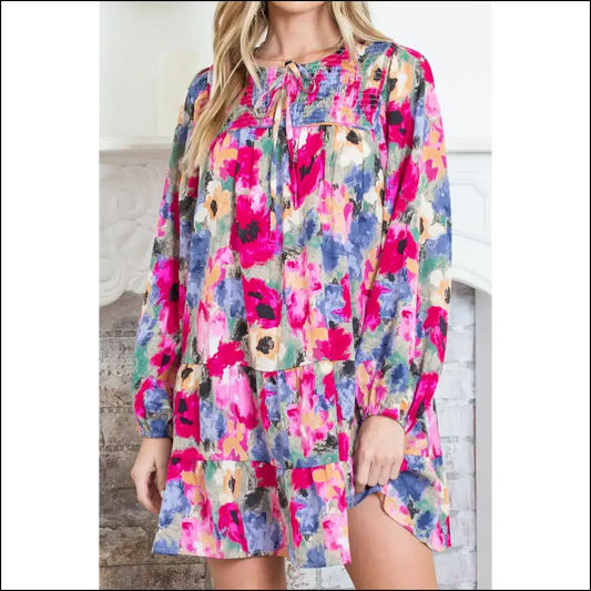 Boho Floral Print Dress: so Cute It’s Practically Illegal 🌼 Needful Things - Multicolour / s - Short Dresses on Sale Worldwide Shipping