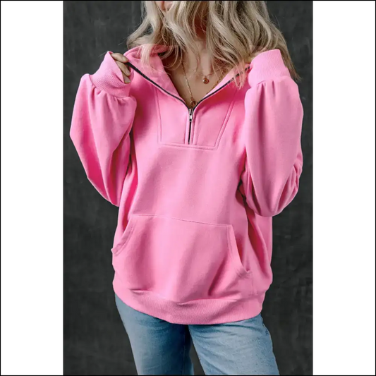 Bonbon Zip-up: your Kangaroo Pocket to Trendy Women’s Fashion Nirvana 😜 - s - Sweatshirts & Hoodies on Sale Worldwide Shipping