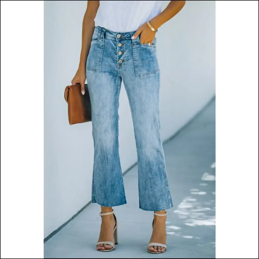 Bootcut Jeans: Because who Needs a Runway when you have Needful Things? 😜 - Light / l - Jeans on Sale Worldwide Shipping