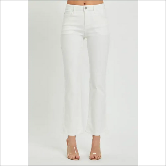 Bootylicious Adventures Await in these Mid Rise Bootcut Jeans! 🍑👖 - White / 15(32) - Jeans on Sale Worldwide Shipping