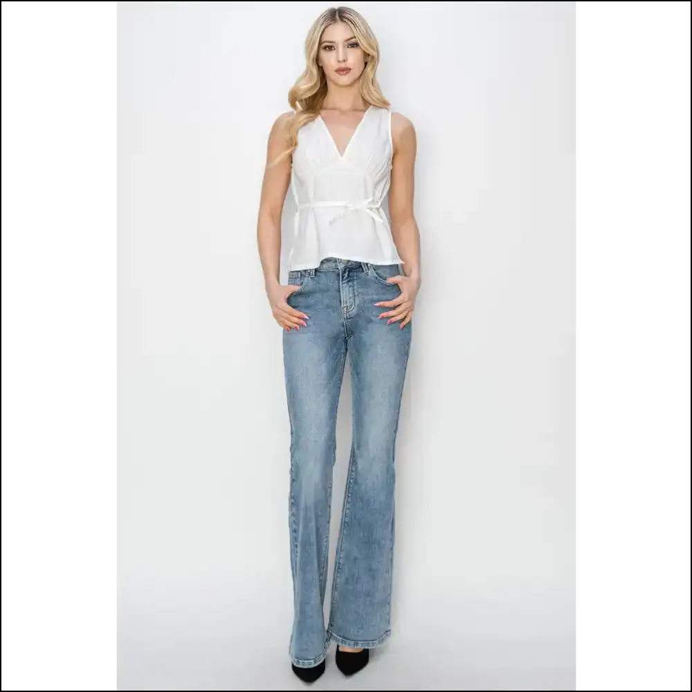 Bootylicious Bliss: Needful Things Mid Rise Bootcut Jeans for the Win! 🍑💃 - on Sale Worldwide Shipping