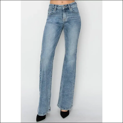 Bootylicious Bliss: Needful Things Mid Rise Bootcut Jeans for the Win! 🍑💃 - Blue / 1(25) - on Sale Worldwide Shipping