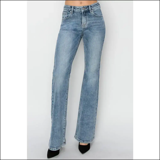 Bootylicious Bliss: Needful Things Mid Rise Bootcut Jeans for the Win! 🍑💃 - Blue / 1(25) - on Sale Worldwide Shipping