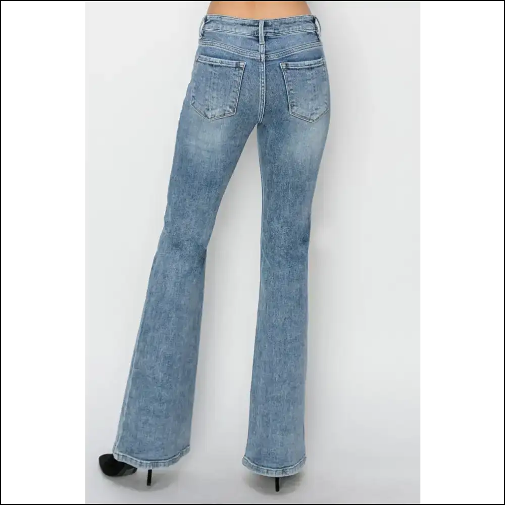 Bootylicious Bliss: Needful Things Mid Rise Bootcut Jeans for the Win! 🍑💃 - on Sale Worldwide Shipping