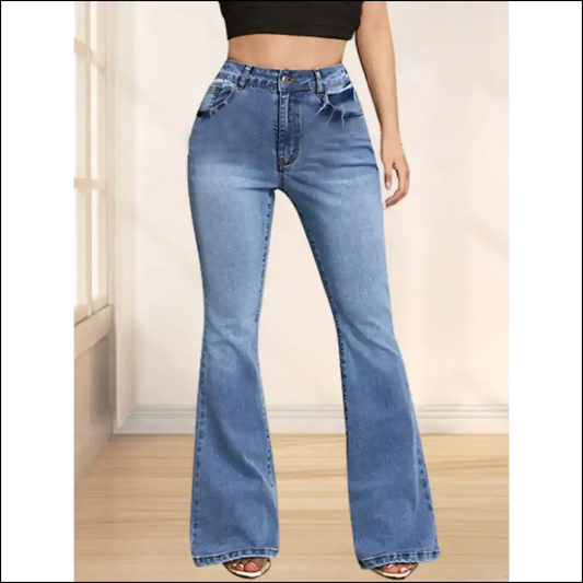 Bow Down to Style: Flaunt your Fab Flare Jeans with Chic Confidence! 🎉👖 - Medium / s - on Sale Worldwide Shipping