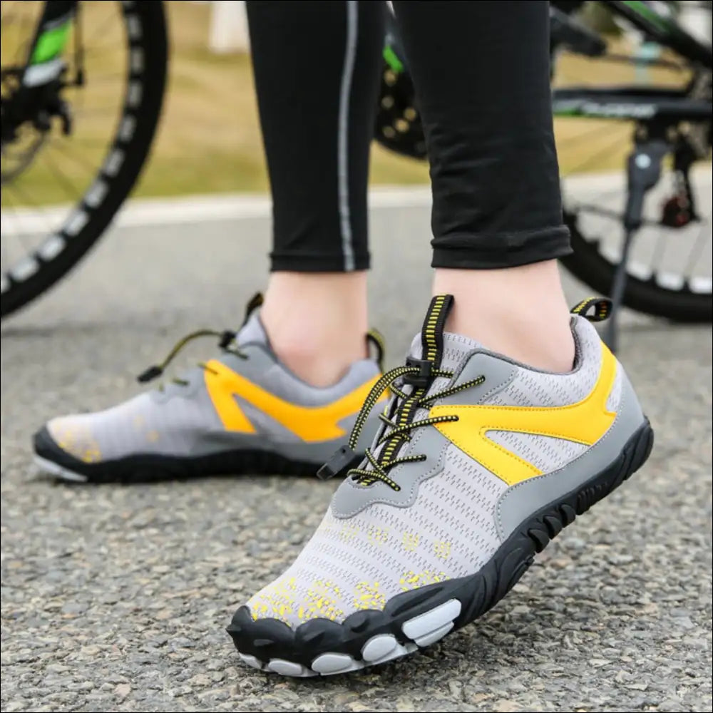 Breathable Mesh Elastic Lock Laces Athletic Shoes - Gray / 36(us5) - on Sale Worldwide Shipping