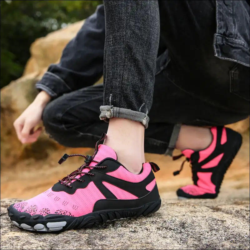 Breathable Mesh Elastic Lock Laces Athletic Shoes - on Sale Worldwide Shipping