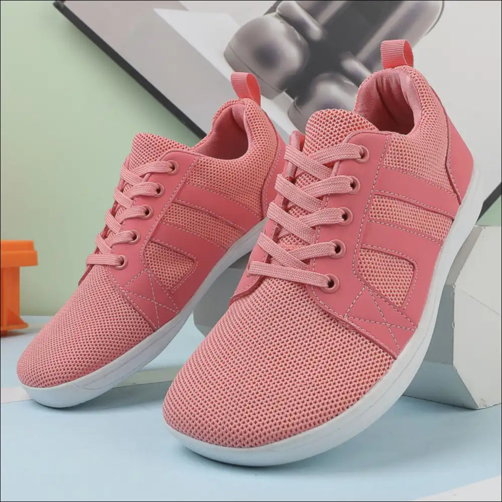Breathable Mesh Round Toe Athletic Sneakers - Shoes on Sale Worldwide Shipping