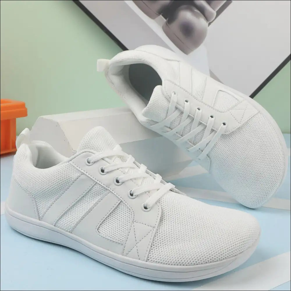 Breathable Mesh Round Toe Athletic Sneakers - Shoes on Sale Worldwide Shipping