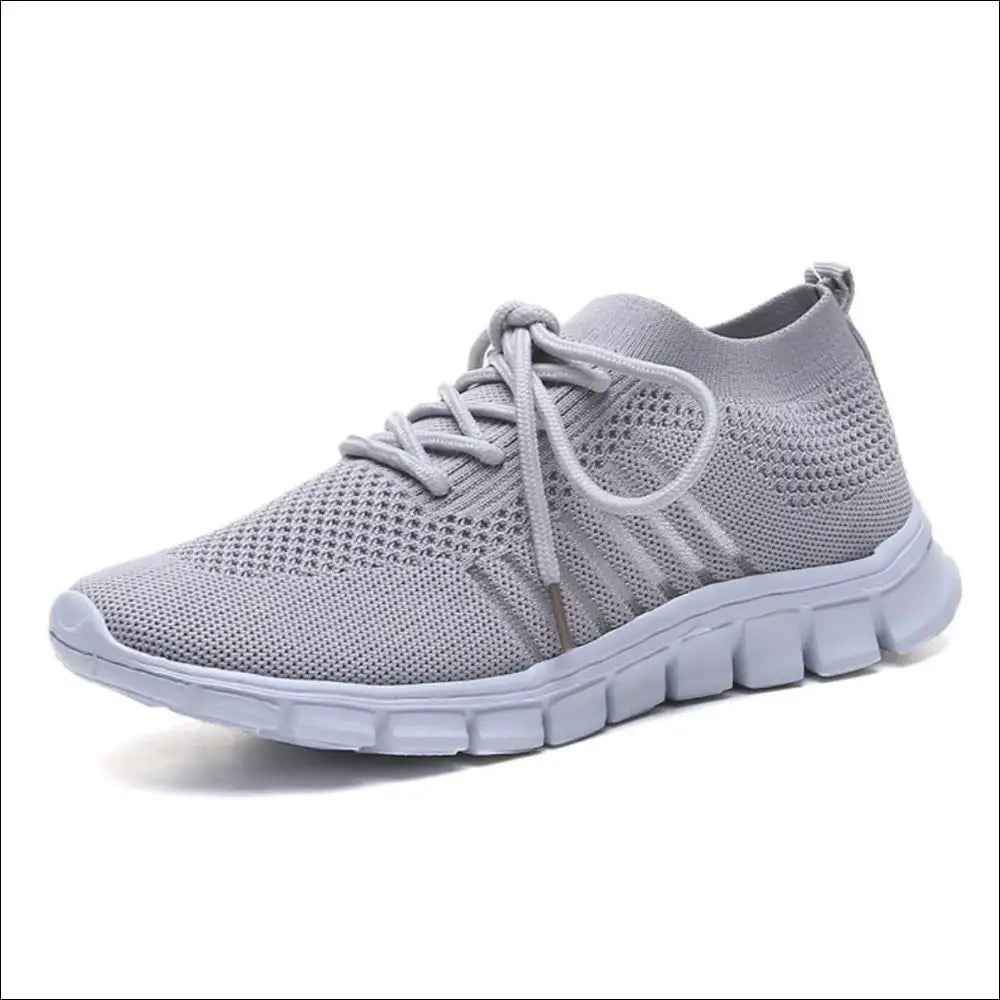 Breathable Mesh Round Toe Lace Up Sneakers for Women - Athletic Shoes on Sale Worldwide Shipping