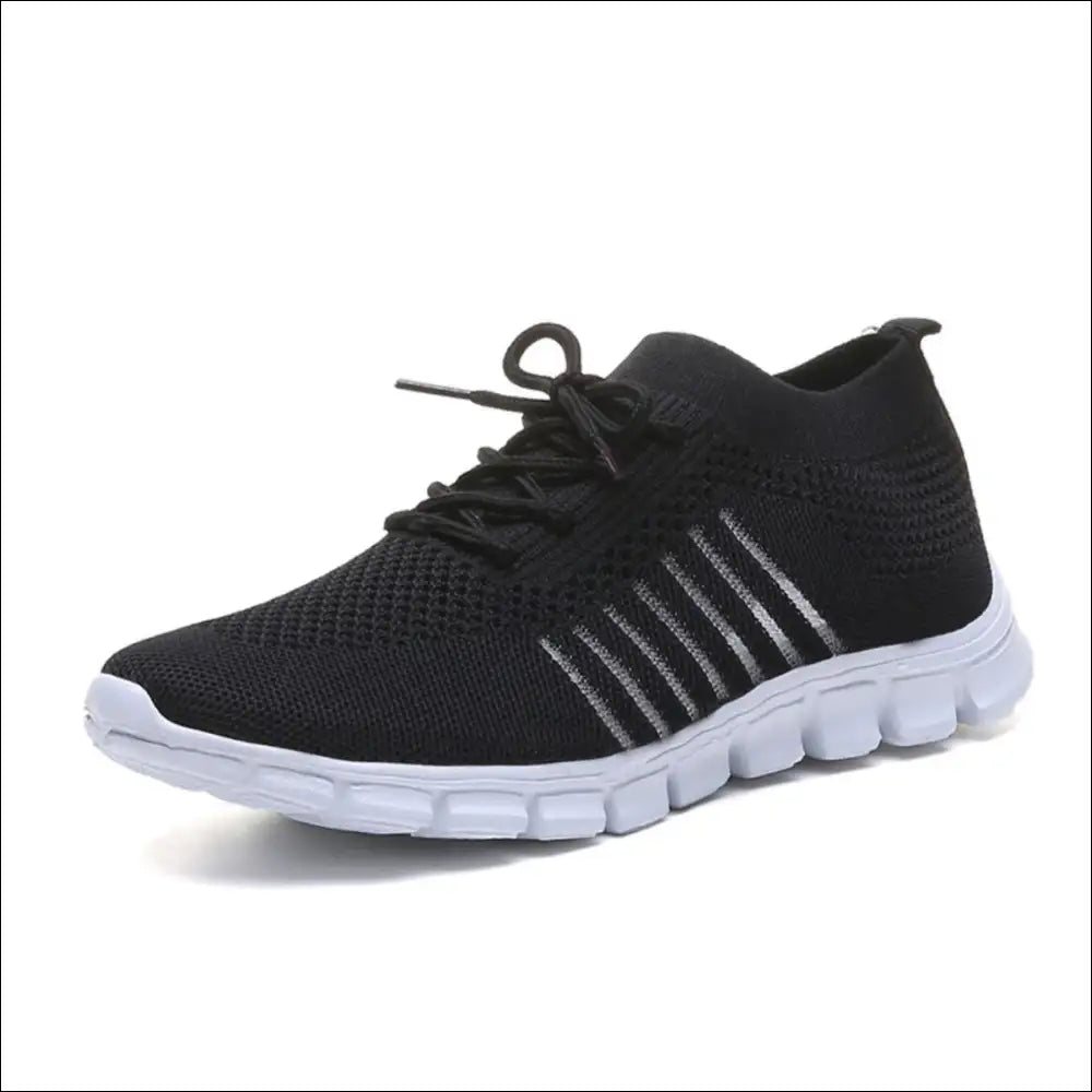 Breathable Mesh Round Toe Lace Up Sneakers for Women - Athletic Shoes on Sale Worldwide Shipping