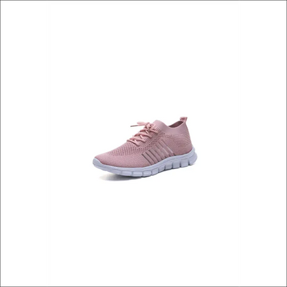 Breathable Mesh Round Toe Lace Up Sneakers for Women - Pink / 35(us4) - Athletic Shoes on Sale Worldwide Shipping