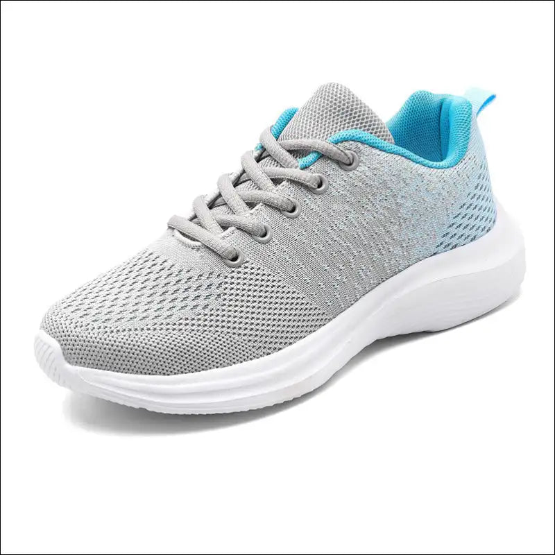 Breathe Easy Mesh Round Toe Athletic Shoes - Light Gray / 40(us9) - on Sale Worldwide Shipping