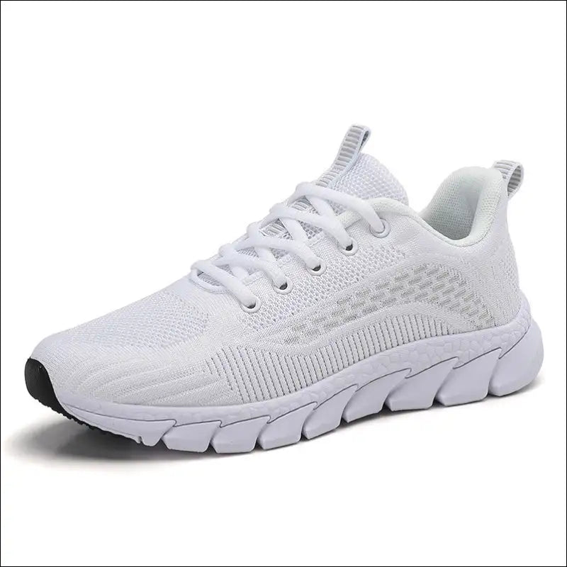 Breezy Round Toe Mesh Athletic Flats - Shoes on Sale Worldwide Shipping