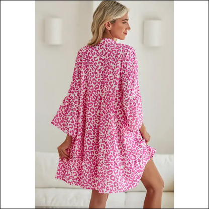 Bright Pink Leopard Mini Dress: so Fetch! 🐆 Needful Things Approved - Short Dresses on Sale Worldwide Shipping