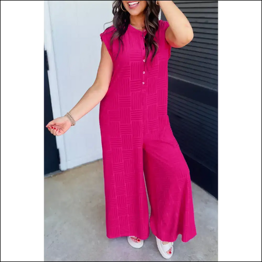 Bright Pink Terry Jumpsuit: so Fetch 💖 Needful Things - s - Jumpsuits & Rompers on Sale Worldwide Shipping