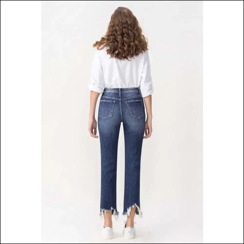 Buckle Up for the Lovervet Jackie High Rise Crop Straight Jeans Adventure! - on Sale Worldwide Shipping