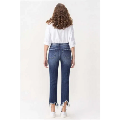 Buckle Up for the Lovervet Jackie High Rise Crop Straight Jeans Adventure! - on Sale Worldwide Shipping