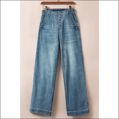 Button Fly High Waist Jeans: Dress Like you just Won at Life! 😏👖 - Jeans on Sale Worldwide Shipping