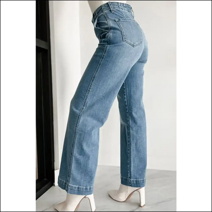 Button Fly High Waist Jeans: Dress Like you just Won at Life! 😏👖 - Jeans on Sale Worldwide Shipping