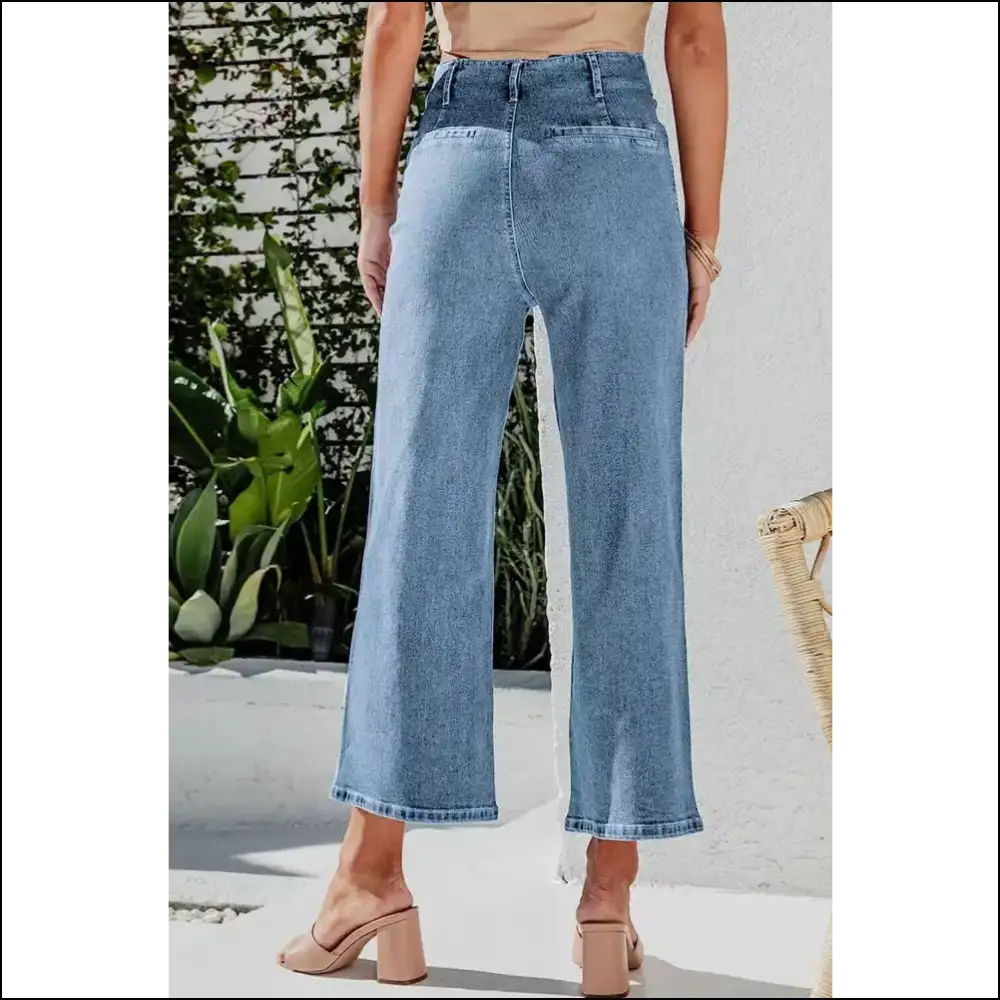 Button Fly Jeans: Chic Cropped Comfort for Fashionistas on a Budget! 😂👖 - Jeans on Sale Worldwide Shipping
