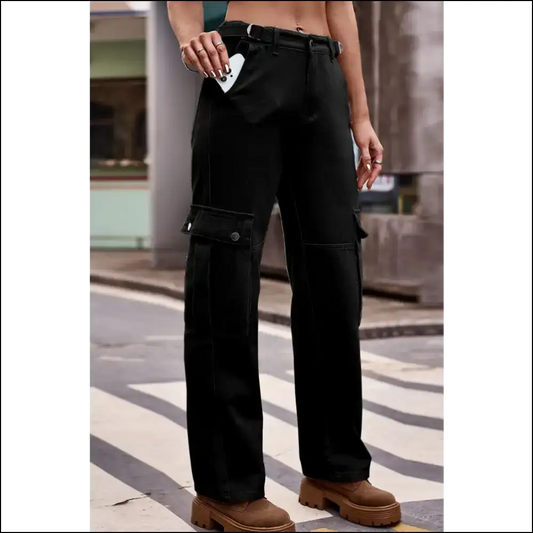 Buttoned Loose Fit Jeans: Because Life’s too Short for Tight Pants - Black / Xl - Jeans on Sale Worldwide Shipping
