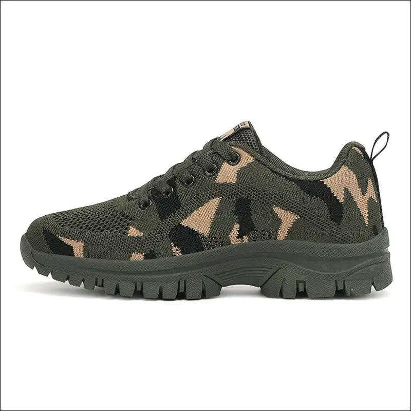 Camouflage Lace Up Mesh Athletic Sneakers - Shoes on Sale Worldwide Shipping