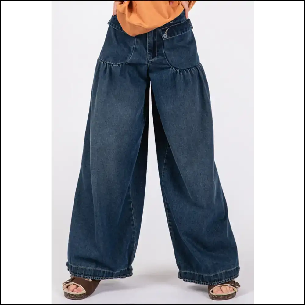 Cargo Jeans that Say I’m Stylish Comfy and Ready for Adventure! 🚀 - Dark Blue / s - on Sale Worldwide Shipping