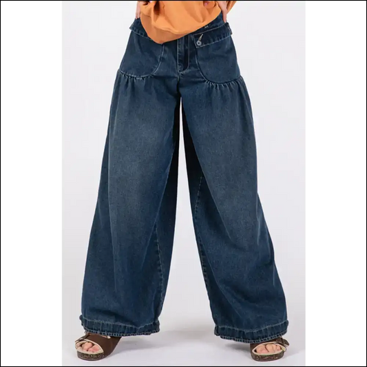 Cargo Jeans that Say I’m Stylish Comfy and Ready for Adventure! 🚀 - Dark Blue / s - on Sale Worldwide Shipping