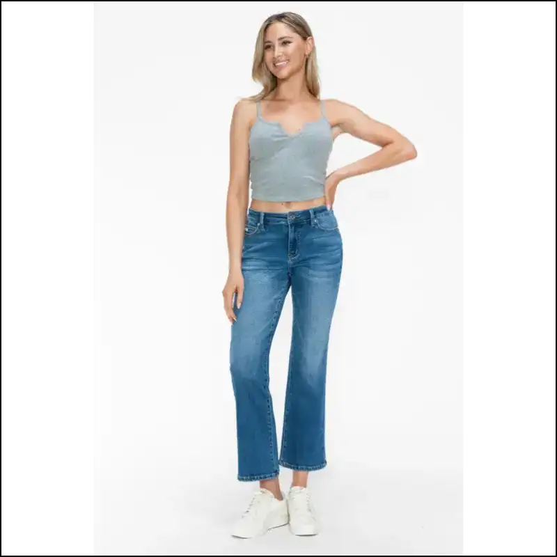 Cat’s Whiskers Mid Rise Ankle Jeans: Purrfectly Stylish Claw-some Comfort! 😻 - Jeans on Sale Worldwide Shipping