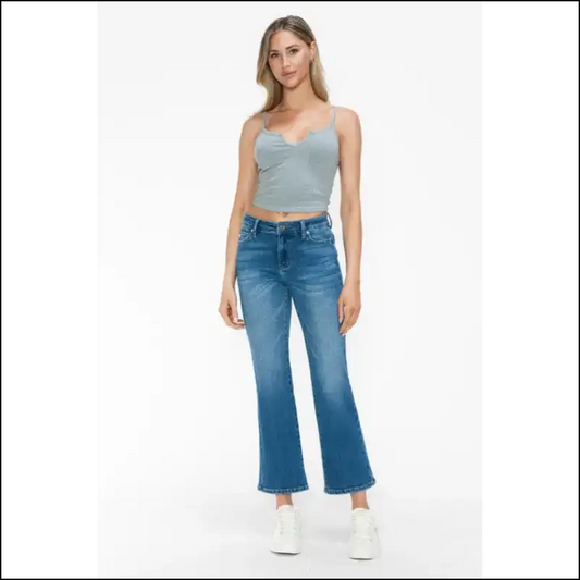 Cat’s Whiskers Mid Rise Ankle Jeans: Purrfectly Stylish Claw-some Comfort! 😻 - Medium / 2xl - Jeans on Sale Worldwide Shipping