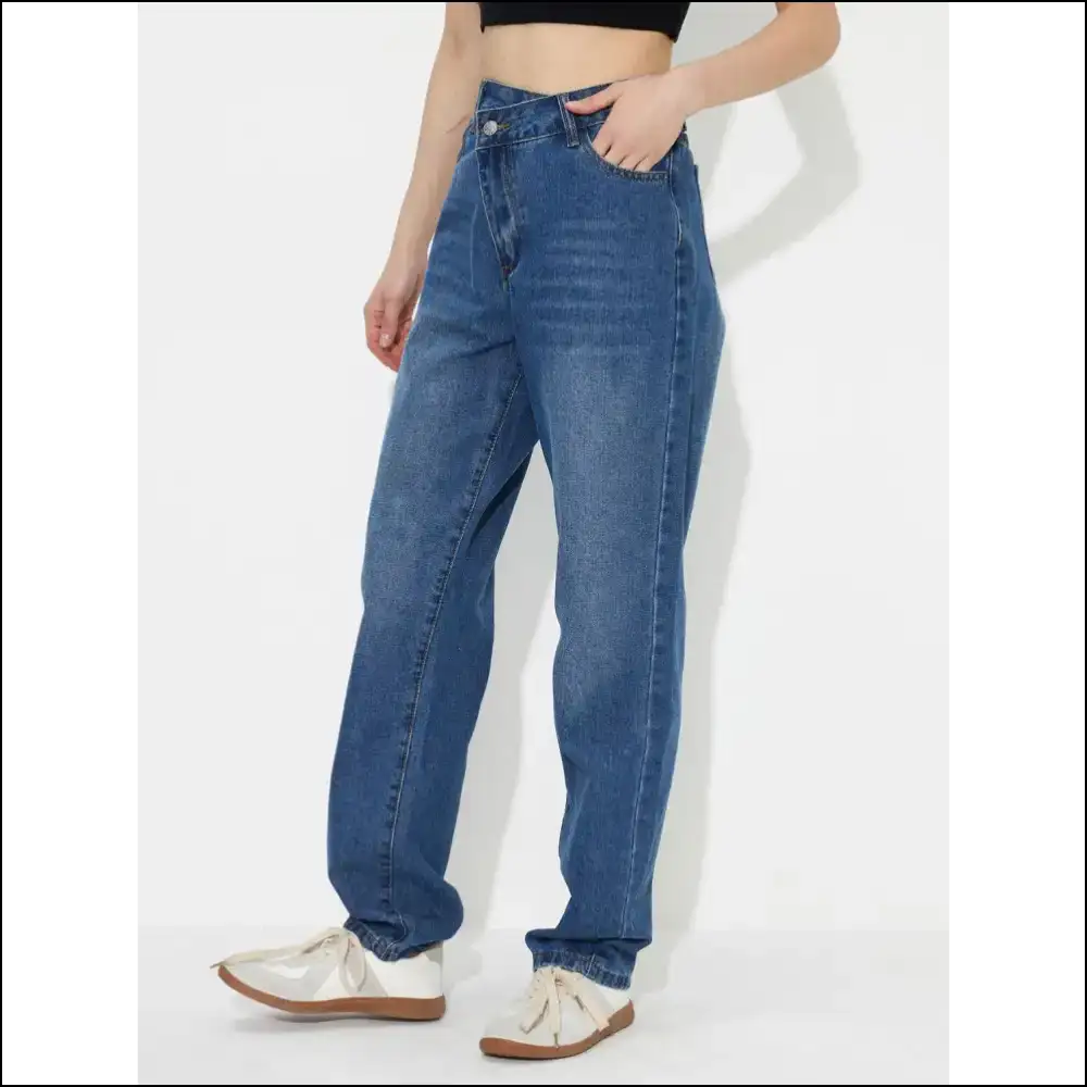 Chic Asymmetric Waist Jeans: Dance Like Nobody’s Watching (just Don’t Trip) 💃 - Jeans on Sale Worldwide Shipping