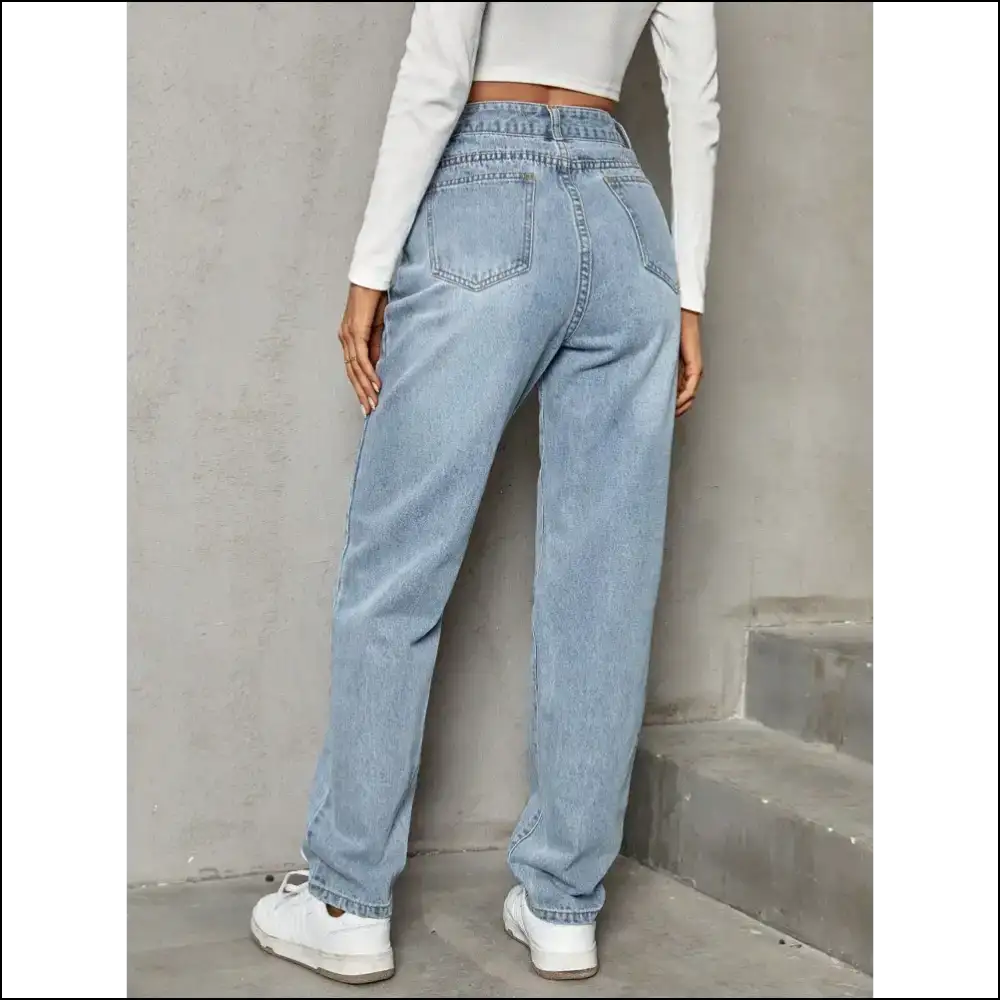 Chic Asymmetric Waist Jeans: where Quirky Meets Fabulous Af 💥👖 - Jeans on Sale Worldwide Shipping