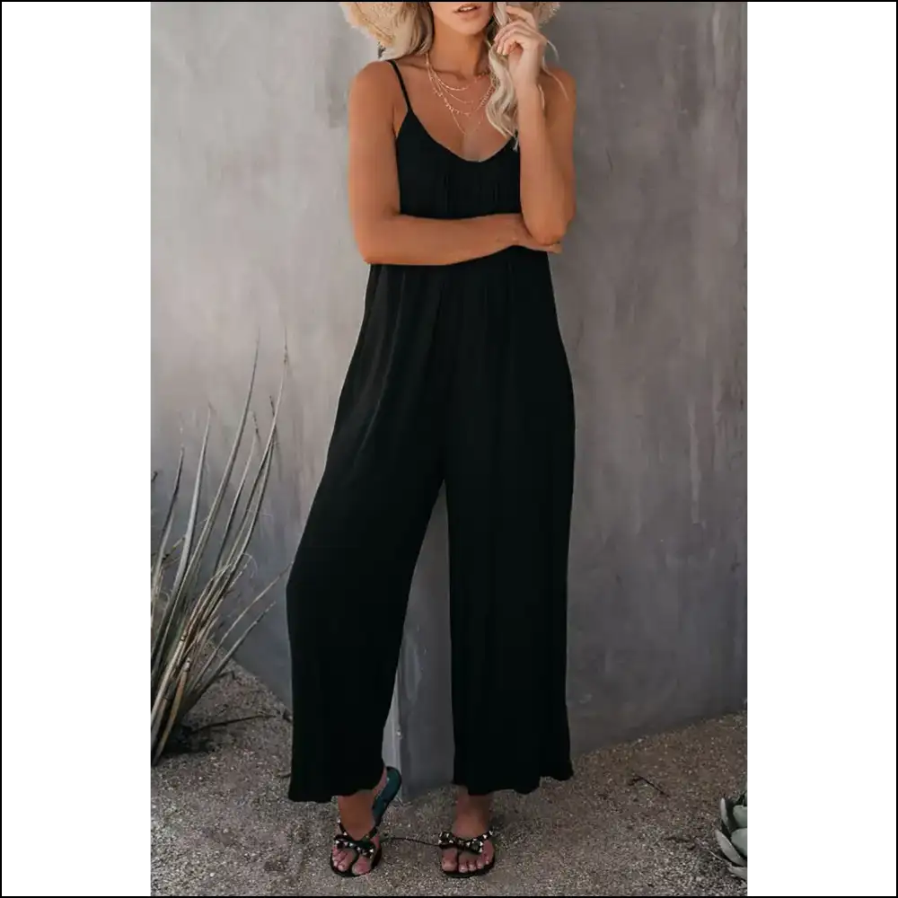 Chic Black Jumpsuit: from Zero to Goddess 🖤 - s - Jumpsuits & Rompers on Sale Worldwide Shipping