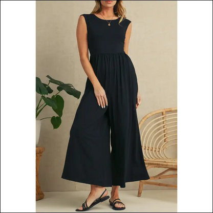 Chic Black Jumpsuit: Wide Leg Pants ? your Closet will Thank You! - s - Jumpsuits & Rompers on Sale Worldwide Shipping