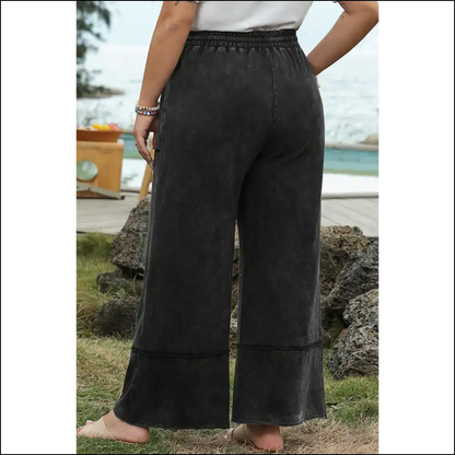 Chic Black Mineral Wash Cropped Pants: Because Adulting is Hard 🖤👖 Needful Things - Jeans on Sale Worldwide Shipping