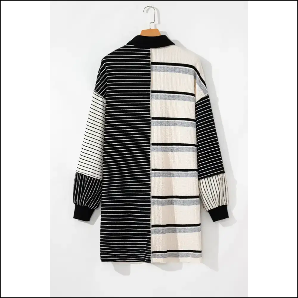 Chic Black Stripe Mini Dress: Confidence! (needful Things) 🖤 - Short Dresses on Sale Worldwide Shipping