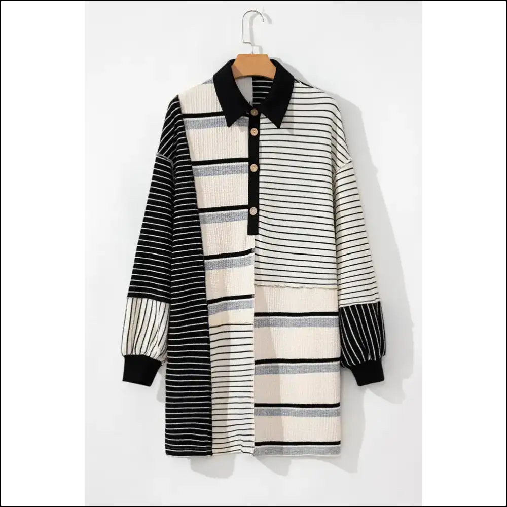 Chic Black Stripe Mini Dress: Confidence! (needful Things) 🖤 - Short Dresses on Sale Worldwide Shipping