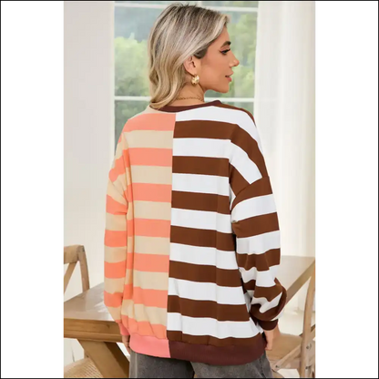 Chic Brown Stripe: Needful Things’ I Woke Up Like This’ Hoodie ✨ - Sweatshirts & Hoodies on Sale Worldwide Shipping