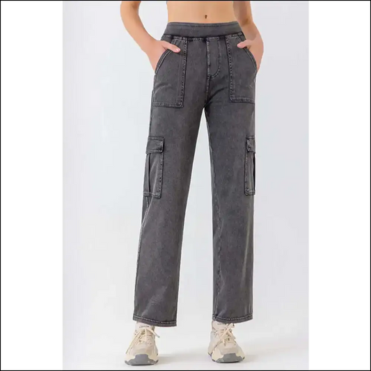 Chic Buttoned Pocketed Long Jeans: your New Pants of Awesome! 💥👖 - Gray / s - Jeans on Sale Worldwide Shipping
