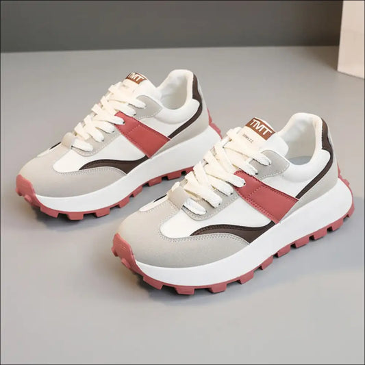Chic Contrast Round Toe Platform Athletic Shoes - on Sale Worldwide Shipping