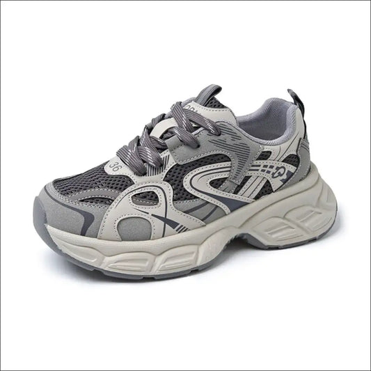 Chic Contrast Round Toe Platform Sneakers - Athletic Shoes on Sale Worldwide Shipping
